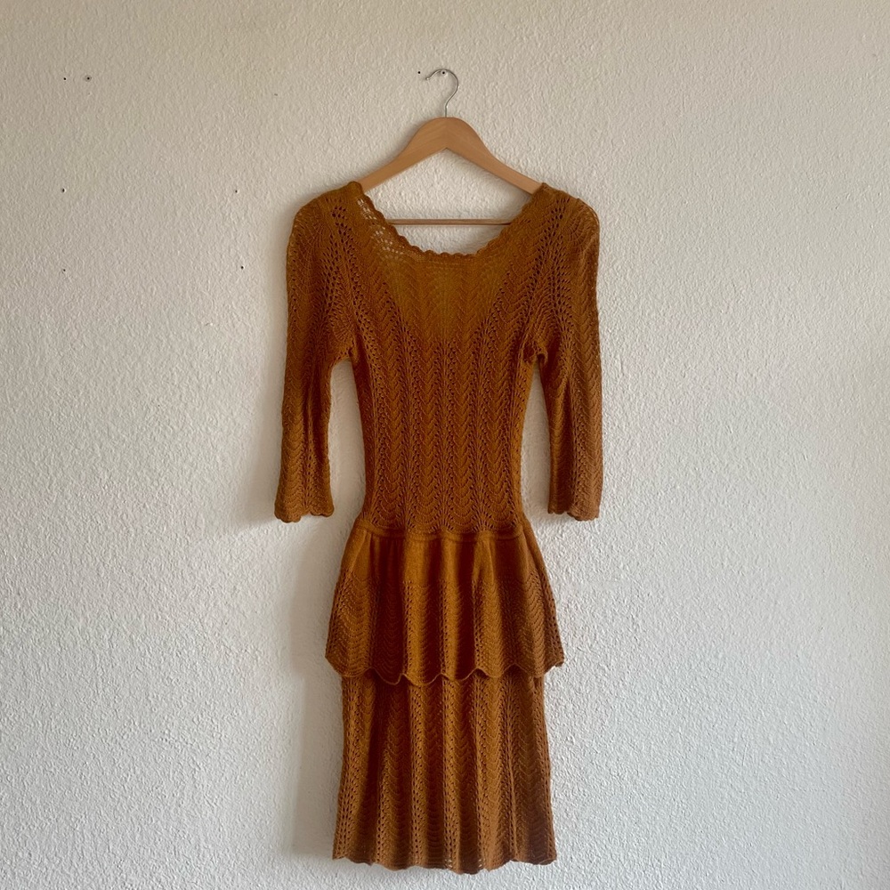 KNITTED AND KNOTTED crochet dress ANTHROPOLOGIE